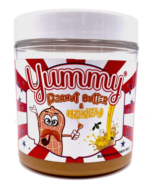 Yummy Peanut Butter & Honey Spread Burro Di Arachidi E Miele 200gr