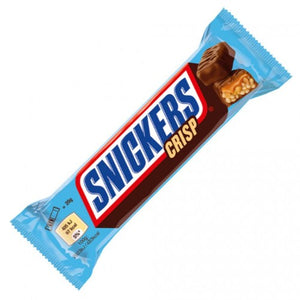 Snickers Crisp Quadratini Al Cioccolato Al Latte Ripiena Di Caramello E Riso Soffiato 40G - American Mini Market