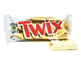 Twix White Snack Dolce Al Cioccolato Bianco Con Biscotto E Caramello 46G - American Mini Market