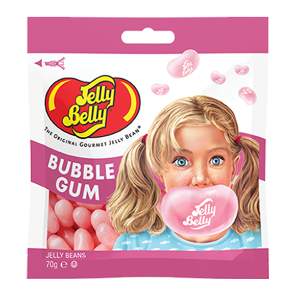 Jelly Belly Bubble Gum Fagiolini Caramellosi Gusto Gomma Da Masticare 70gr